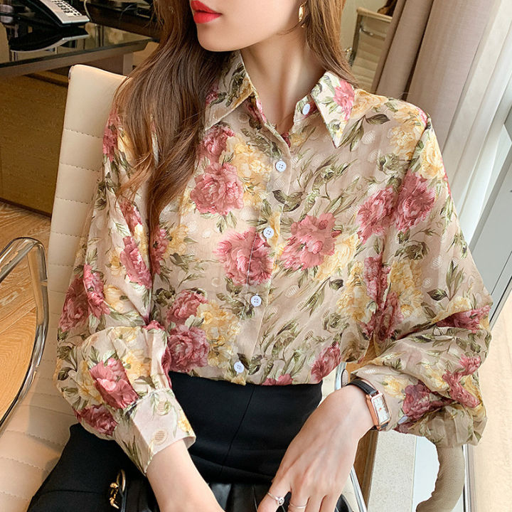 Vintage Floral Blouse