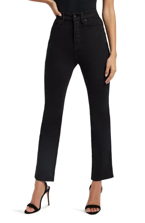 High-Waist Black Skinny Jeans